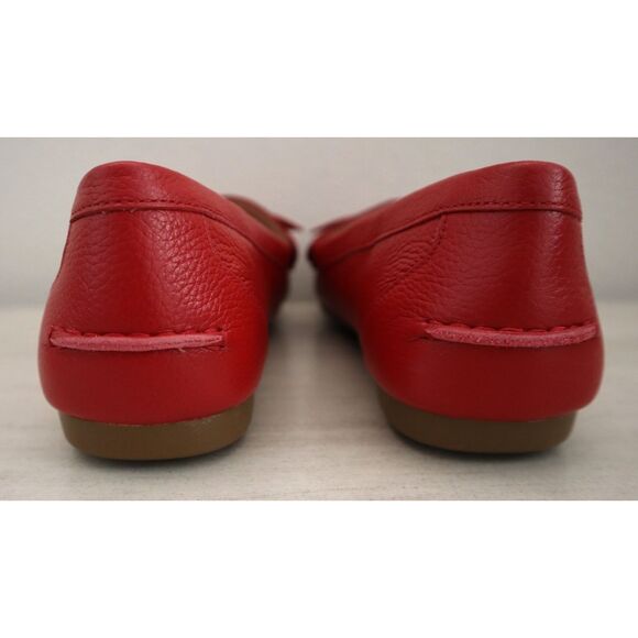 Kate Spade A25/132 Women’s Sz 10B Red Desi Leather Bow Slip-On Loafers - Picture 3 of 12